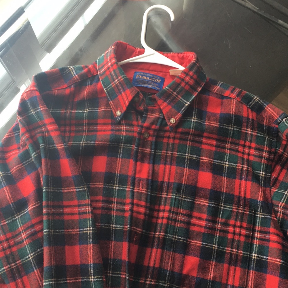 Vintage Pendleton Virgin Wool Tartan Plaid Shirt